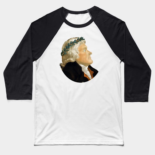 President Thomas Jefferson Baseball T-Shirt by warishellstore